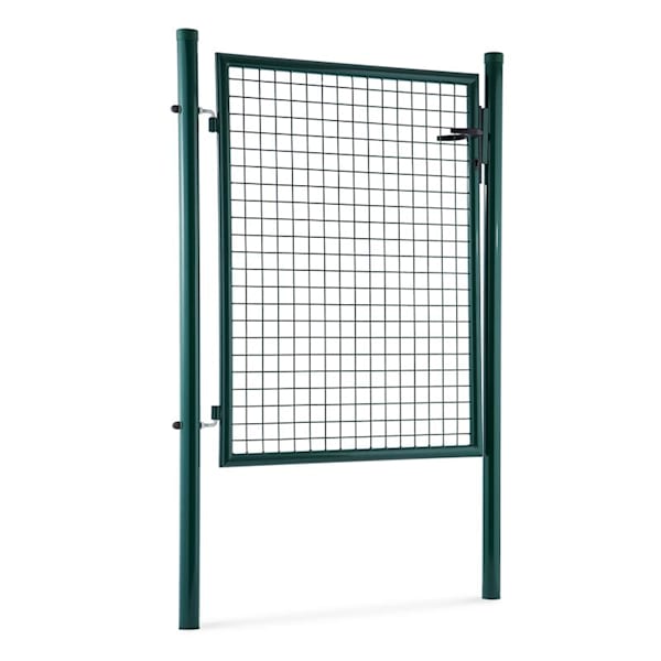 Duraporta 1710 zahradní brána, mřížka, 1,7 m vysoká, ocel, zámek, zelená - 10030750