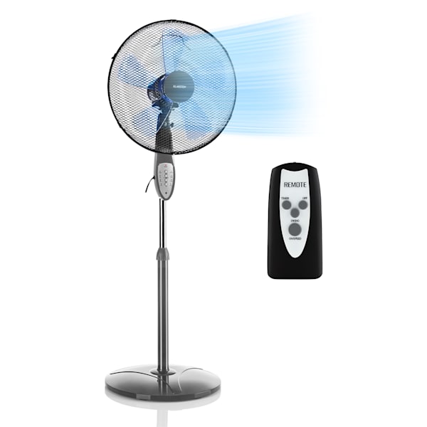 Summerjam Ventilador de pie 41 cm 50W 3 niveles color gris - 10031532