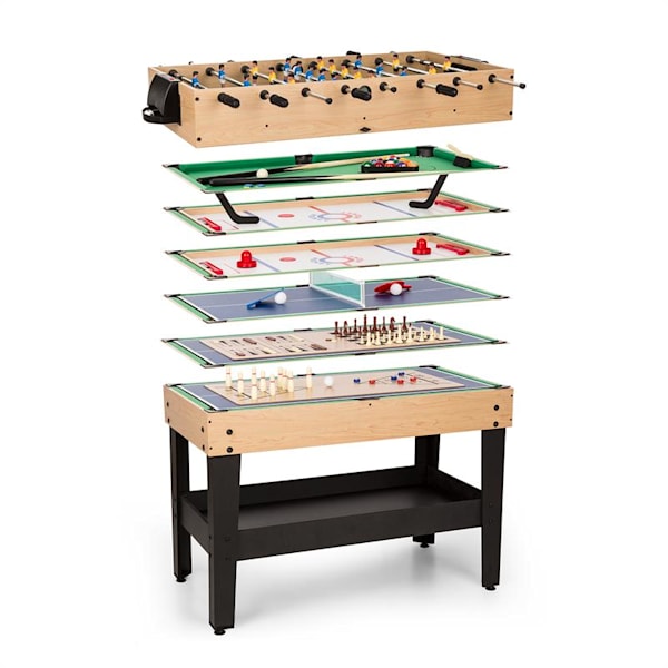 GAME-STAR, masă de joc cu 15 jocuri, multigame, sertar pentru depozitare, mdf - 10031862