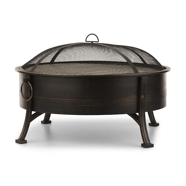 Catania 75cm Laag Vuurkorf met grill Zwart - 52032140