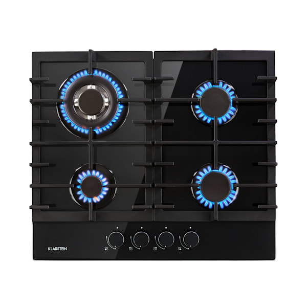 Ignito 60cm Plynová varná deska 4 hořáky Černá - 10033132