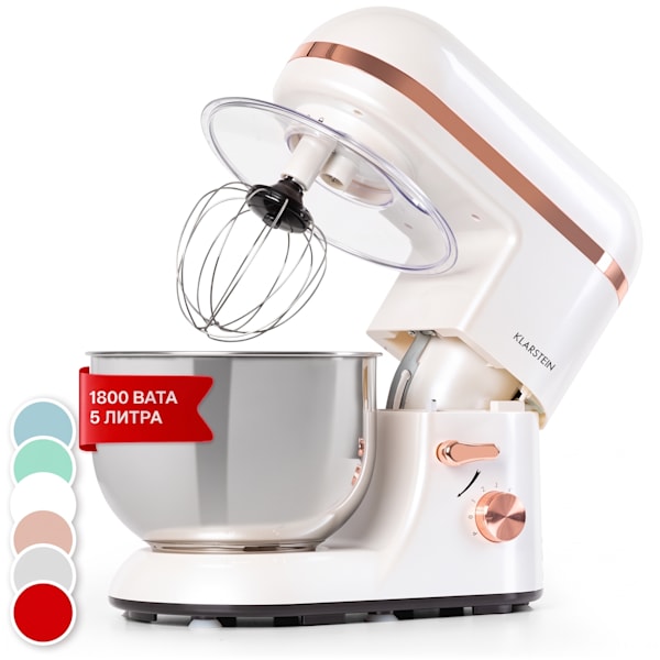 Bella 1800W 5L Смесител за маса Бял/Розово Злато - 10034365