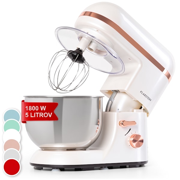 Bella 1800W 5L Kuchynský Robot Biela/Ružové Zlato - 10034365