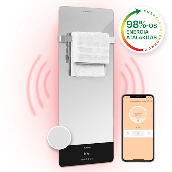 HotSpot Crystal Smart 850W 122x48,5cm Tükör Infrapanel - 10035063