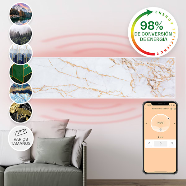 Wonderwall Art Smart 350W Panel Decorativo por Infrarrojos Mármol II - 10035118