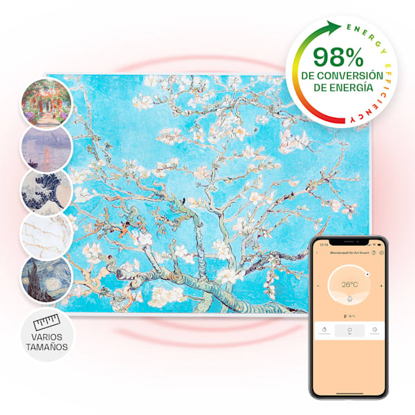 Wonderwall Art Smart 500W Panel Decorativo por Infrarrojos Flores - 10035120