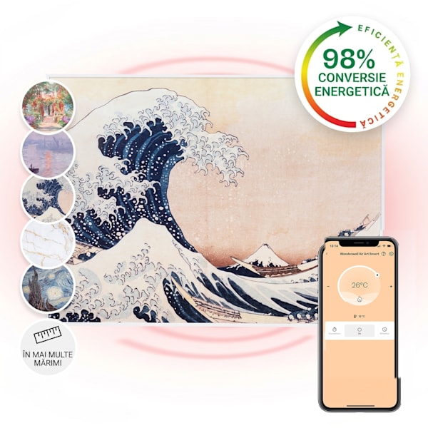 Wonderwall Art Smart 500W 60x80cm Imagine Panou Infraroșu Valuri