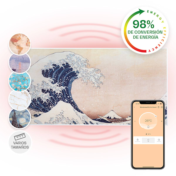 Wonderwall Art Smart 700W Panel Decorativo por Infrarrojos Ondas - 10035130