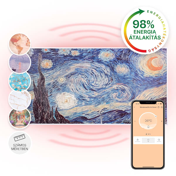 Wonderwall Art Smart 700W Kép Infrapanel Csillagos Éjszaka - 10035132