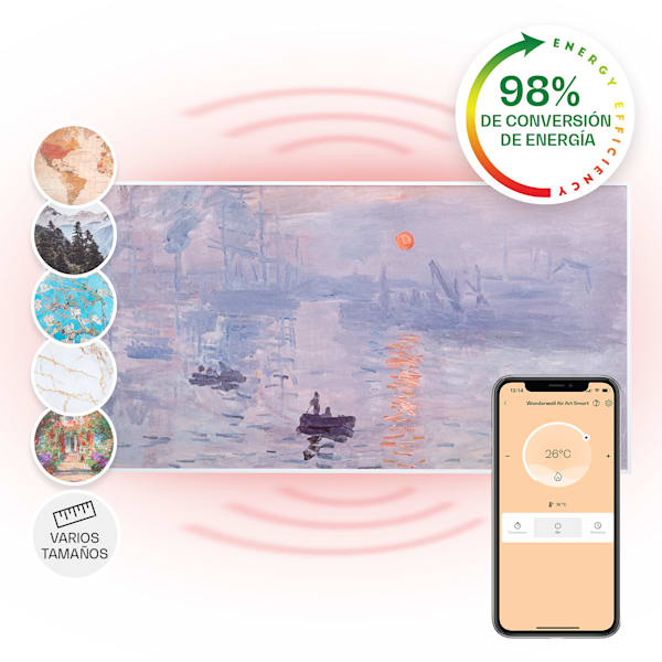 Wonderwall Art Smart 700W Panel Decorativo por Infrarrojos Amanecer - 10035133