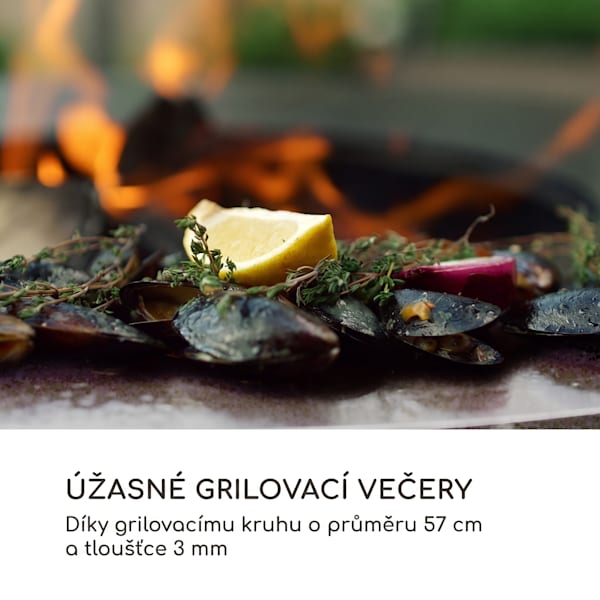 Savage 2.0 120cm Ohniště na podstavci Černý - 10036088