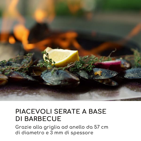 Savage 2.0 120cm In piedi Braciere da giardino Nero - 10036088