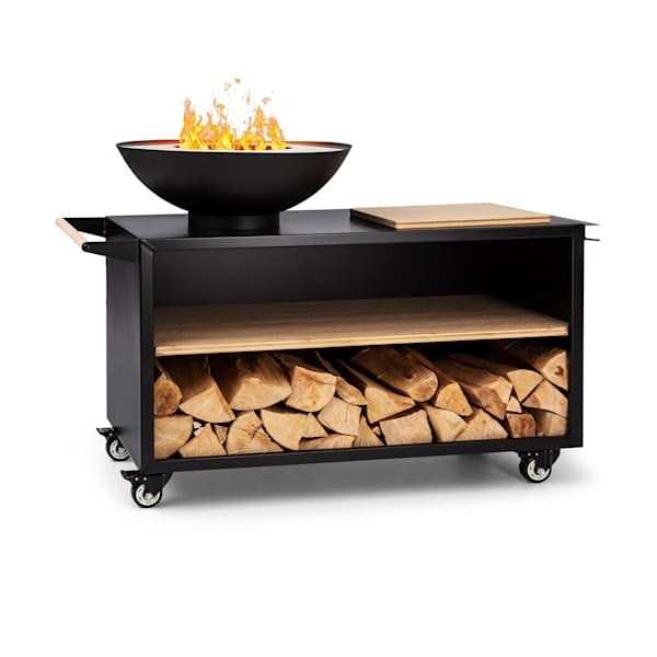 Savage 2.0 128cm Tűzrakóhely egy talapzaton Fekete - 10036090