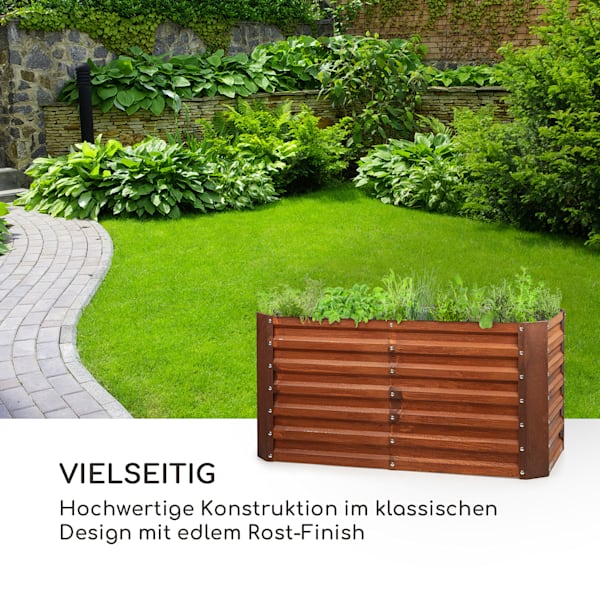 Terrabox 120x60x60 cm Hochbeet Rosteffekt - 10036153