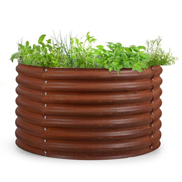 Rondabox 100x100x57 cm Fioriere rialzate Effetto ruggine - 10036155