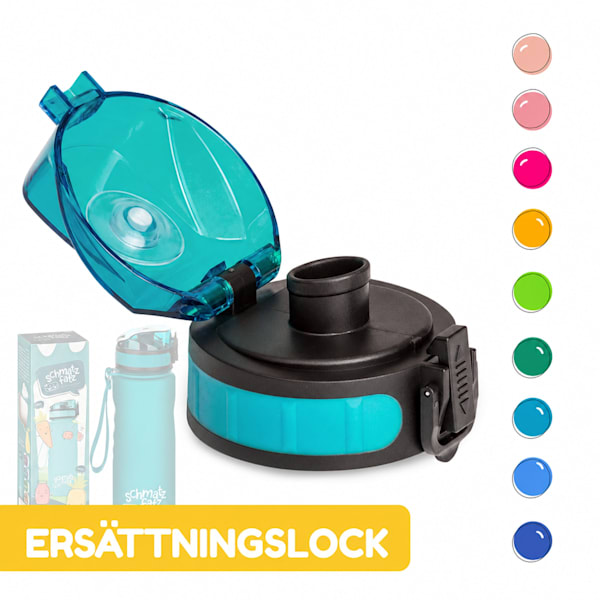 schmatzfatz Wakaba reservlock till vattenflaska 350/400/500 ml, petrolblå