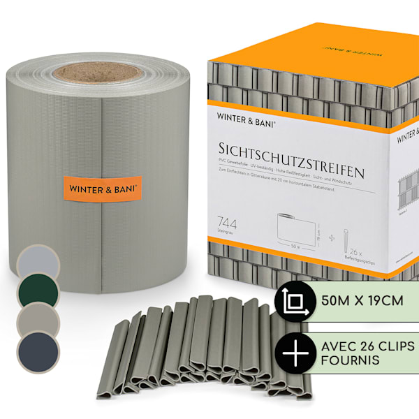 Bandes pare-vue clôture de jardin - 52037986