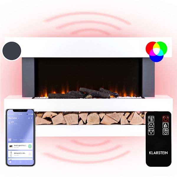 Studio LightFire Smart 2000W 121cm Dekorativni električni kamin Bijela - 10038383