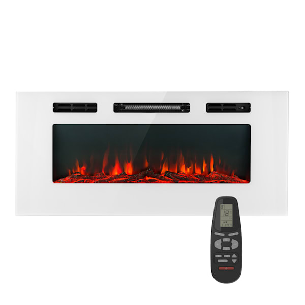 Galeras 1800W 102cm Elektrický Krb na Stenu Biela - 10038688