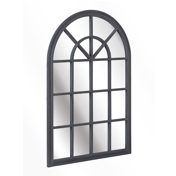 Savile francusko ogledalo u izgledu prozora, drveni okvir, 120 x 80 cm - 10039443