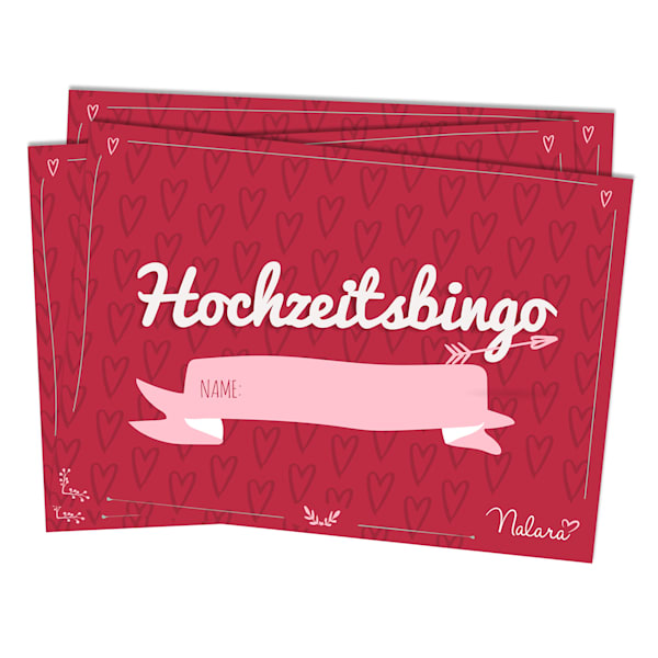 Hochzeitsbingo 16 pytań o cechy charakteru w języku niemieckim - 10039761