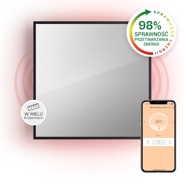 La Palma Smart 500W 60x60cm Panel na podczerwień lustro