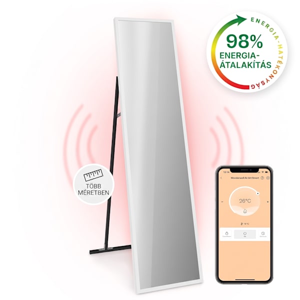 La Palma Smart 900W 160x40cm Tükör Infrapanel Fehér - 10039840