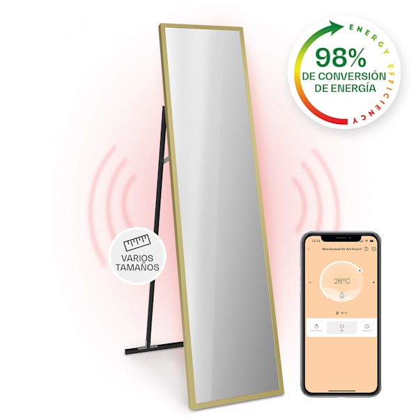 La Palma Smart 900W 160x40cm Espejo Infrarrojo Oro - 10039842