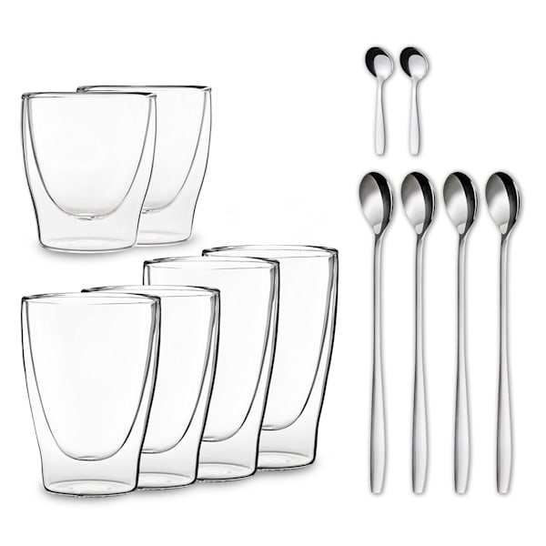 DUOS dvojstenné poháre vrátane lyžičky - 10040398