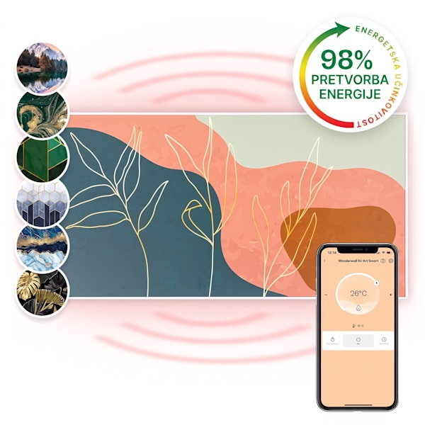 Wonderwall Art Smart 700W Infrapanela s Motivom Zlatne Linije