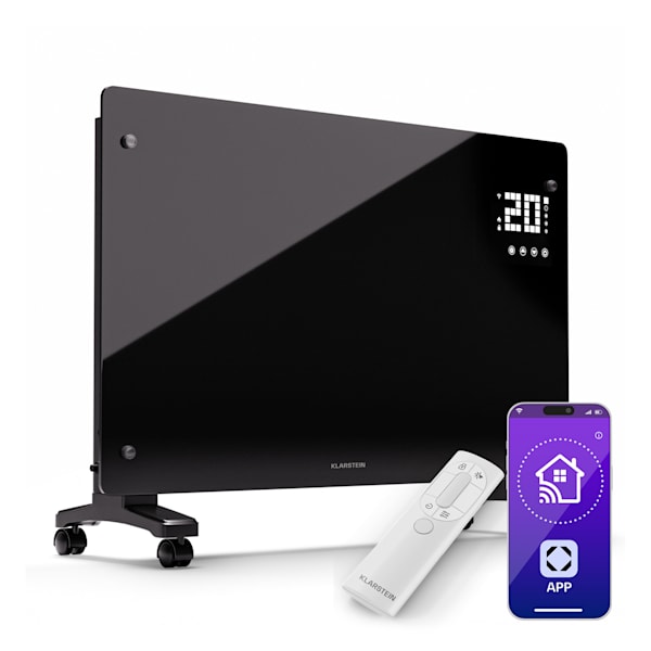 Bornholm Smart 2500W 25m² Convector Eléctrico Negro