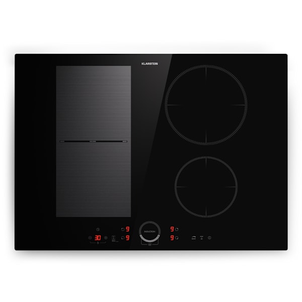 Delicatessa 70cm Placa de Inducción 4 Fuegos Negro