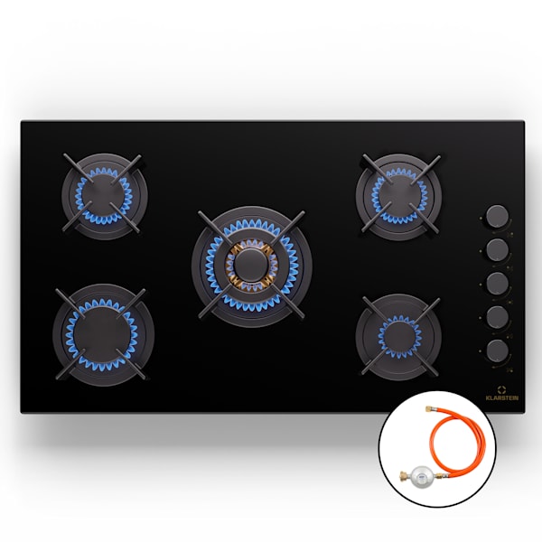 Goldflame 90cm Gáz főzőlap 5 égő Fekete - 10045627
