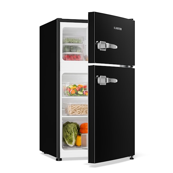 Irene 85cm 86L Frigorífico Combi Retro Negro