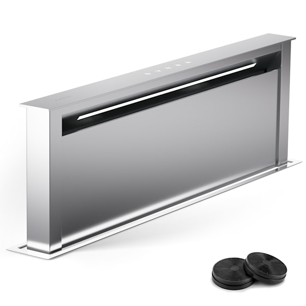 Royal Flush 90cm 604m³/h Extractor de Encimera Plata