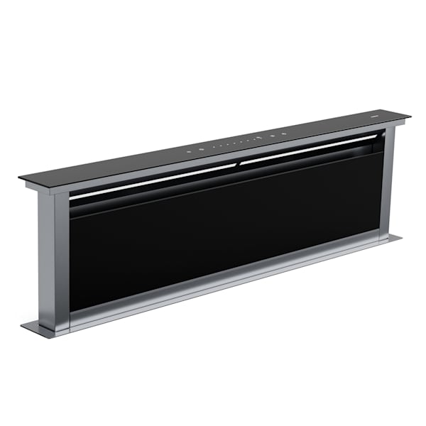 Royal Flush 120cm 836m³/h Extractor de Encimera Negro/Plata