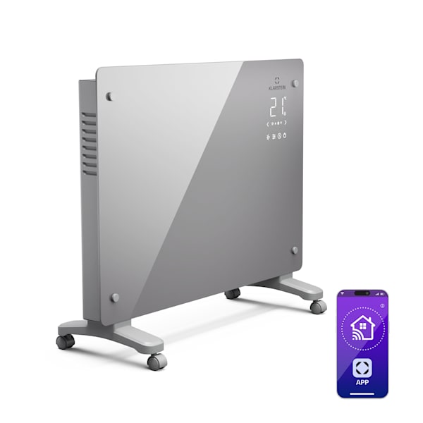Bansin Crystal Smart 1500W 15m² Convector Eléctrico Gris