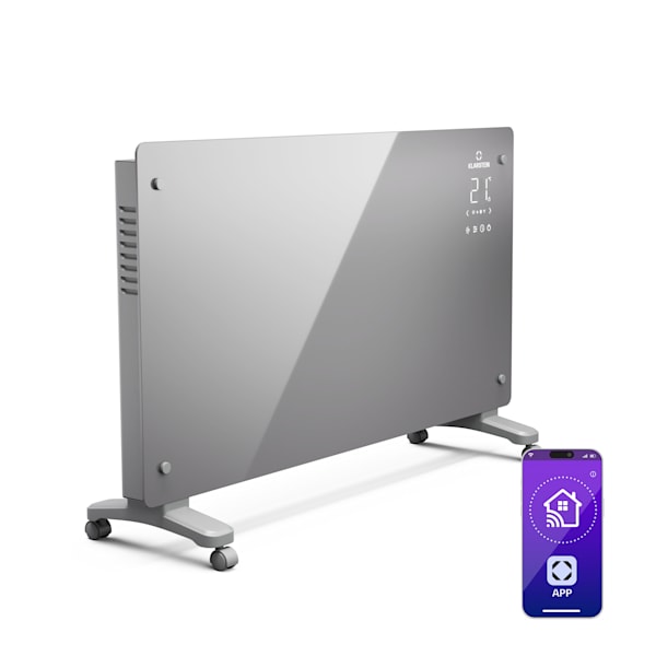 Bansin Crystal Smart 2500W 25m² Convector Eléctrico Gris