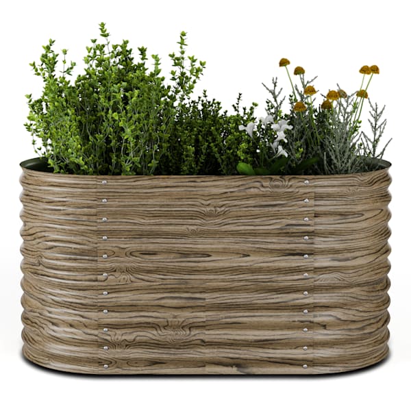 Rondabox 160x80x80 cm Fioriere rialzate Effetto legno - 10046548