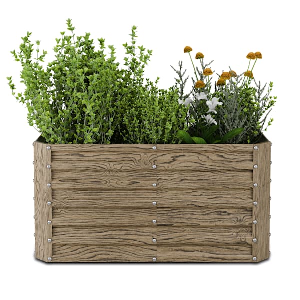 Terrabox 120x60x60 cm Fioriere rialzate Effetto legno - 10046550