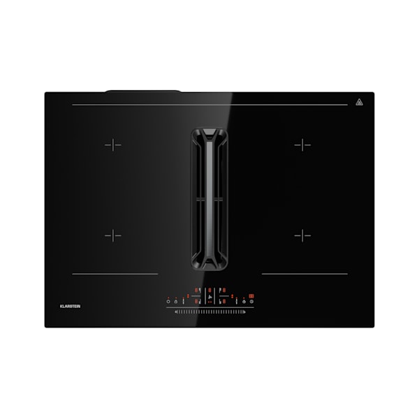 AirJet 72cm 4 Fuegos Placa de Inducción con Extractor Integrado Negro