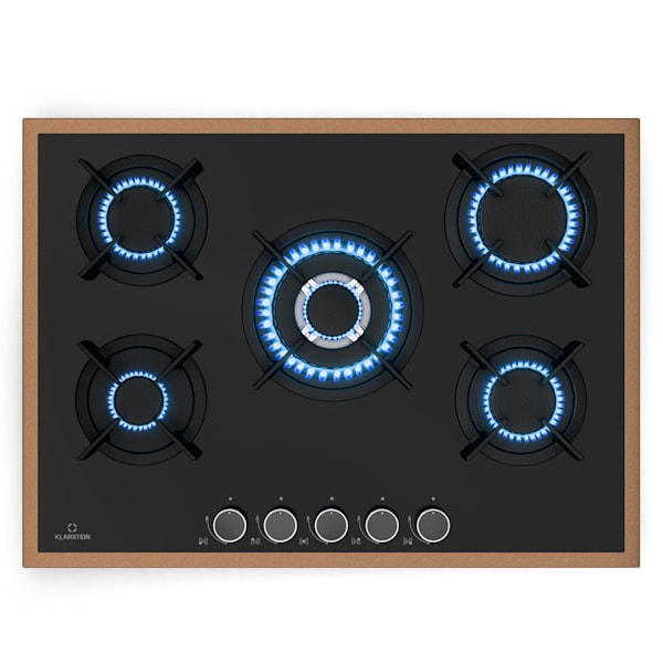 Lumiflame 70cm Gáz főzőlap 5 égő Fekete - 10046710