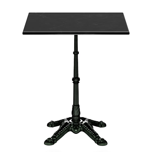 Patras, bistro stůl, mramorová deska, 60 x 60 cm, podstavec z litiny - 10046906