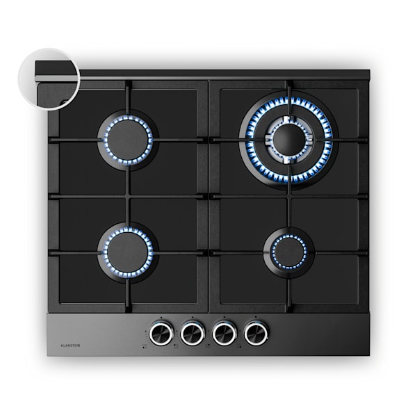 Verosteel 60cm Gáz főzőlap 4 égő Fekete - 10047397