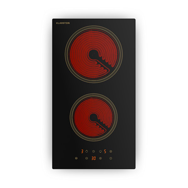 Victoria 30cm Plită ceramică 2 Zone de gătit Negru - 10047406