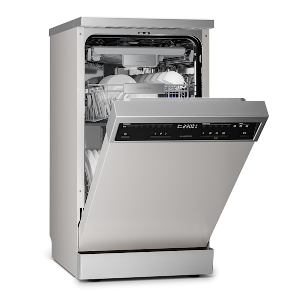 Prostostoječi pomivalni stroj Verosteel 45 cm z 9 programi srebrn - 10047458