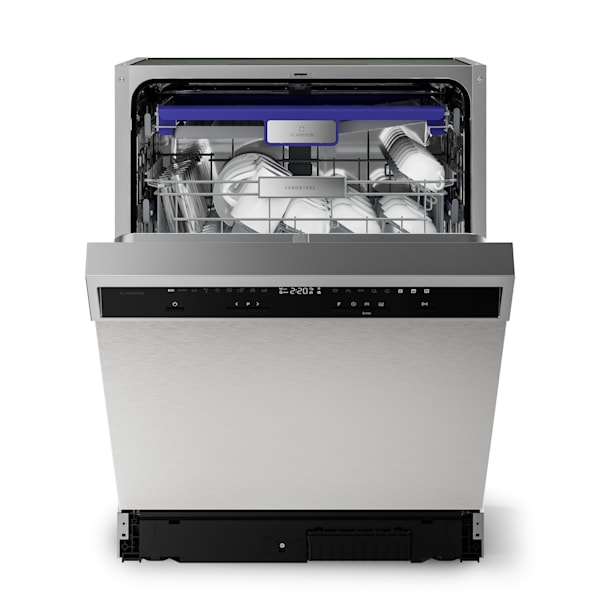 Verosteel vestavná myčka nádobí 60 cm, 9 programů, stříbrná - 10047459