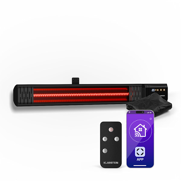 Phantom Smart 2000W Promiennik Podczerwieni na Ścianę Czarny - 10047606