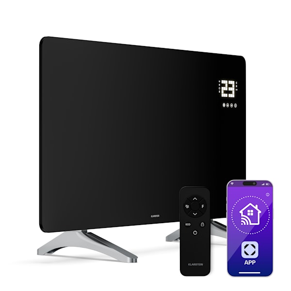 Wonderglass Smart 480W 57,6x90cm Panel Infrarrojo Calefacción Negro