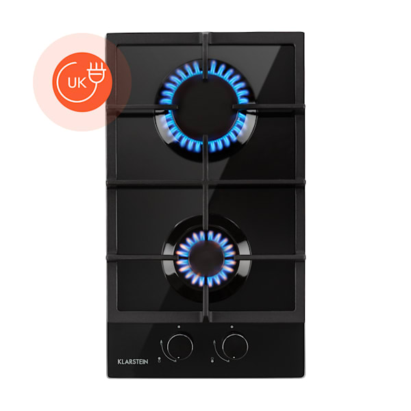 Ignito 30cm Gas hob 2 burners Black - 10047669